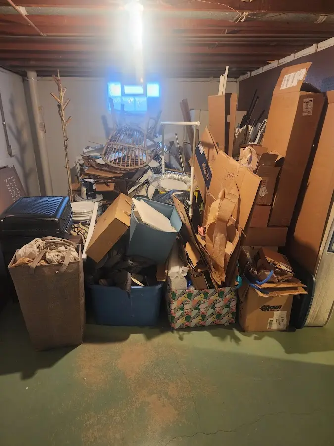 Roll-off dumpster container at job site for 20 Yard Dumpster Rental in Brownsville